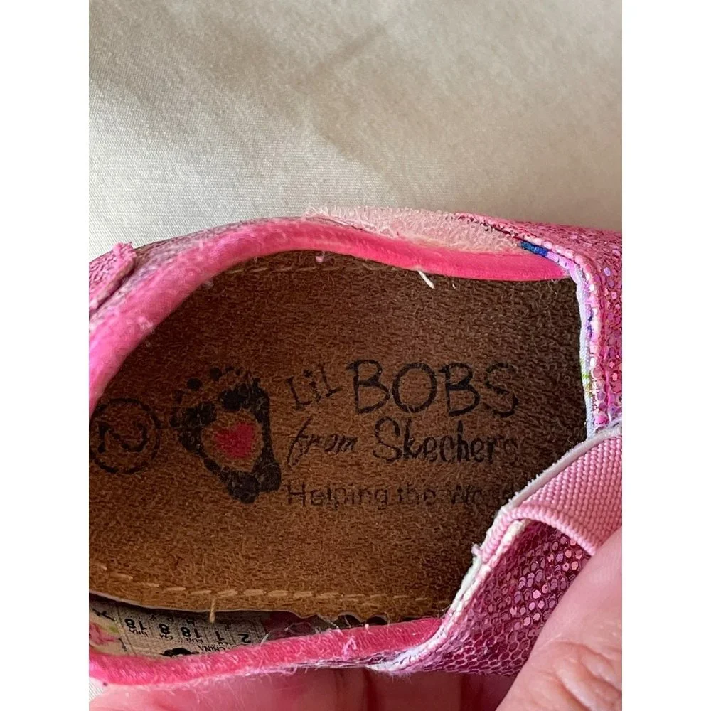 Bob’s Dark Pink Sparkle Bootie Shoes